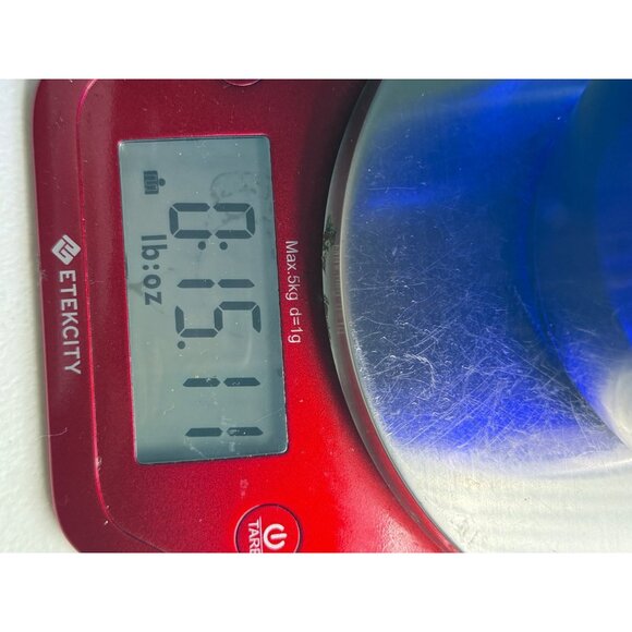 Vintage Cobalt Blue Glass Large Baluster Vase 8" tall - Picture 4 of 4